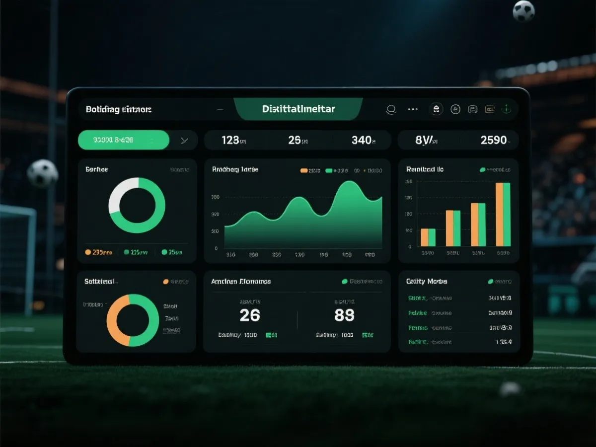 世界杯比赛数据看板示意图