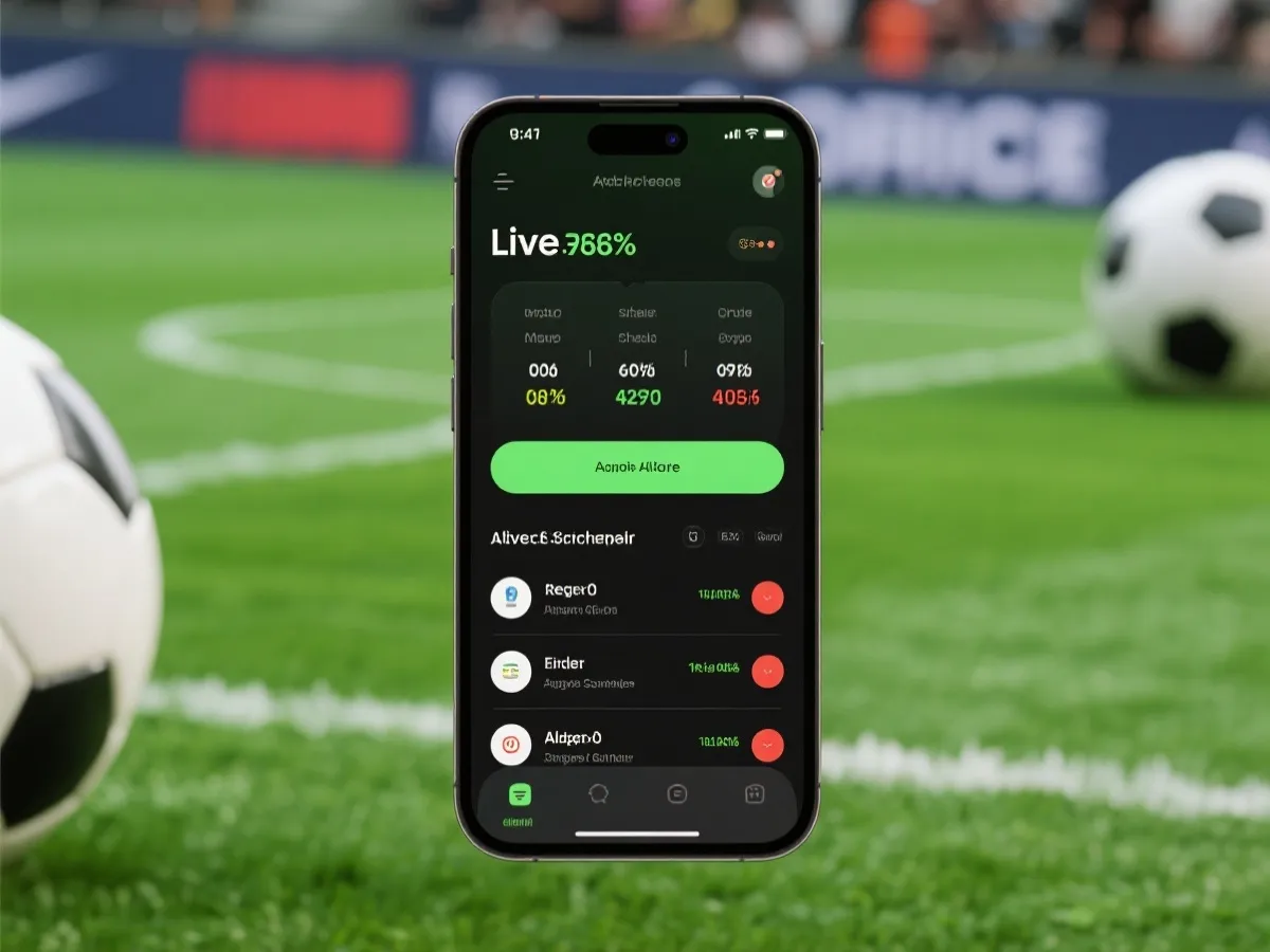 世界杯比分提醒应用界面示意图